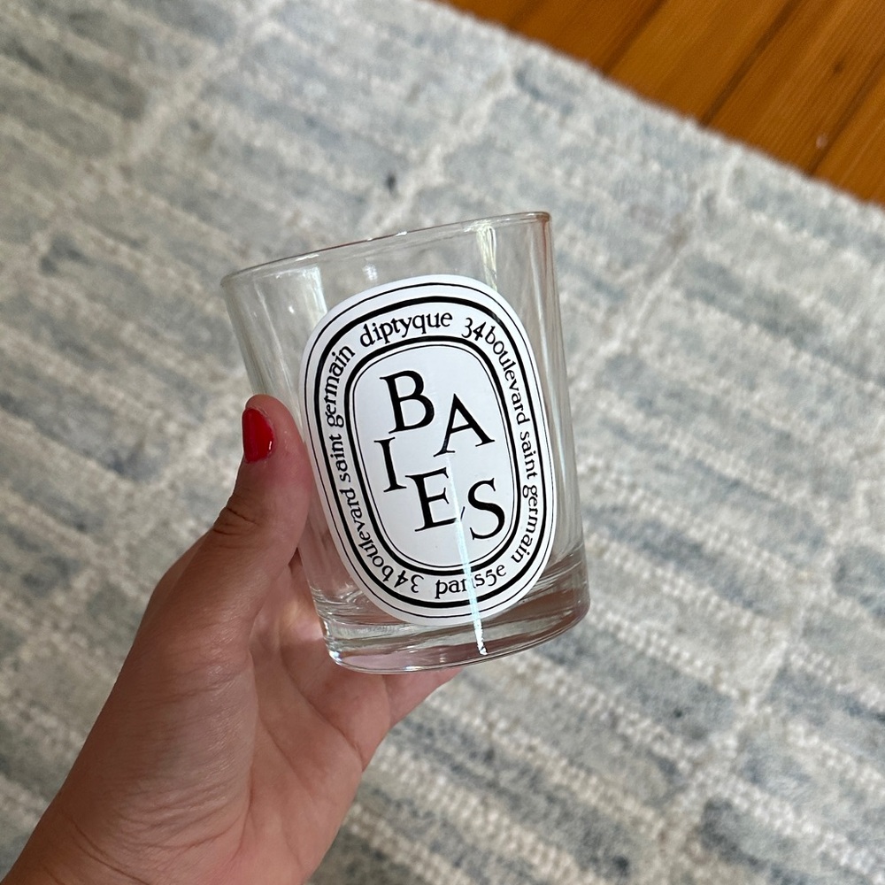 Diptyque Baies Clear Glass Holder